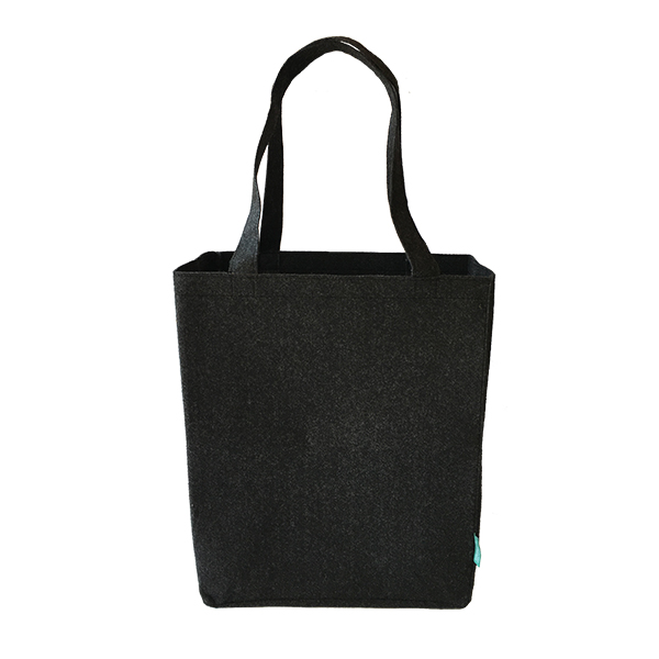 Recycelte PET Umhängetasche Schwarz – Bild 4