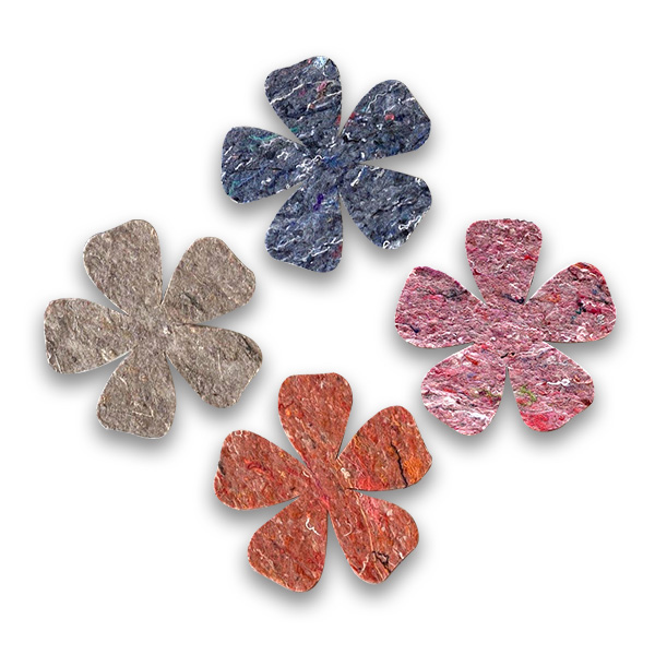 Recycled Vilt Bloemfiguren SuperWaste