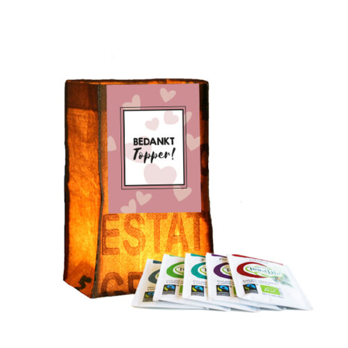 Tealight Bedankt Topper! SuperWaste