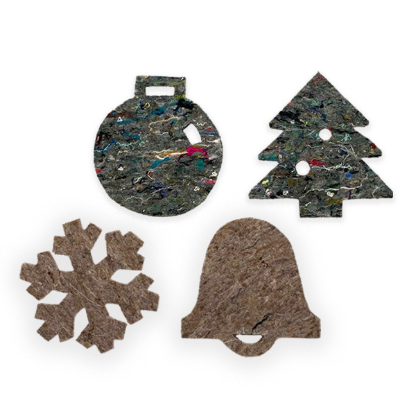 Recycled vilt Kerstfiguren SuperWaste